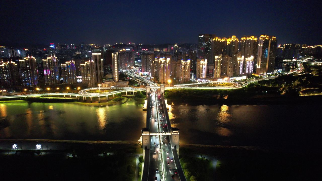 福建泉州城市风光地标建筑航拍