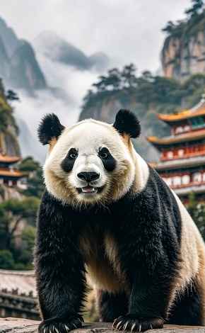 山间熊猫