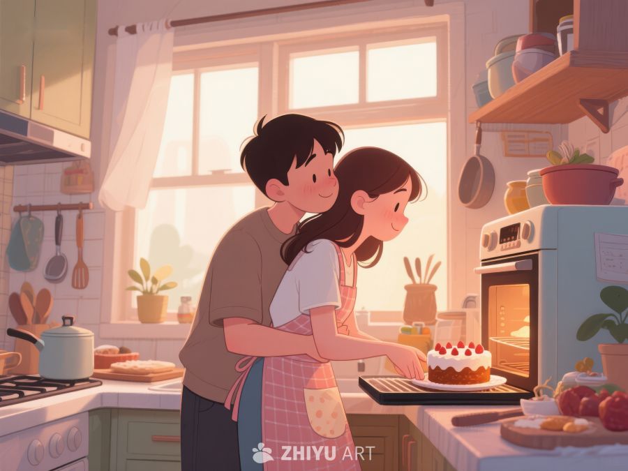 温馨厨房，共同烘焙蛋糕 712