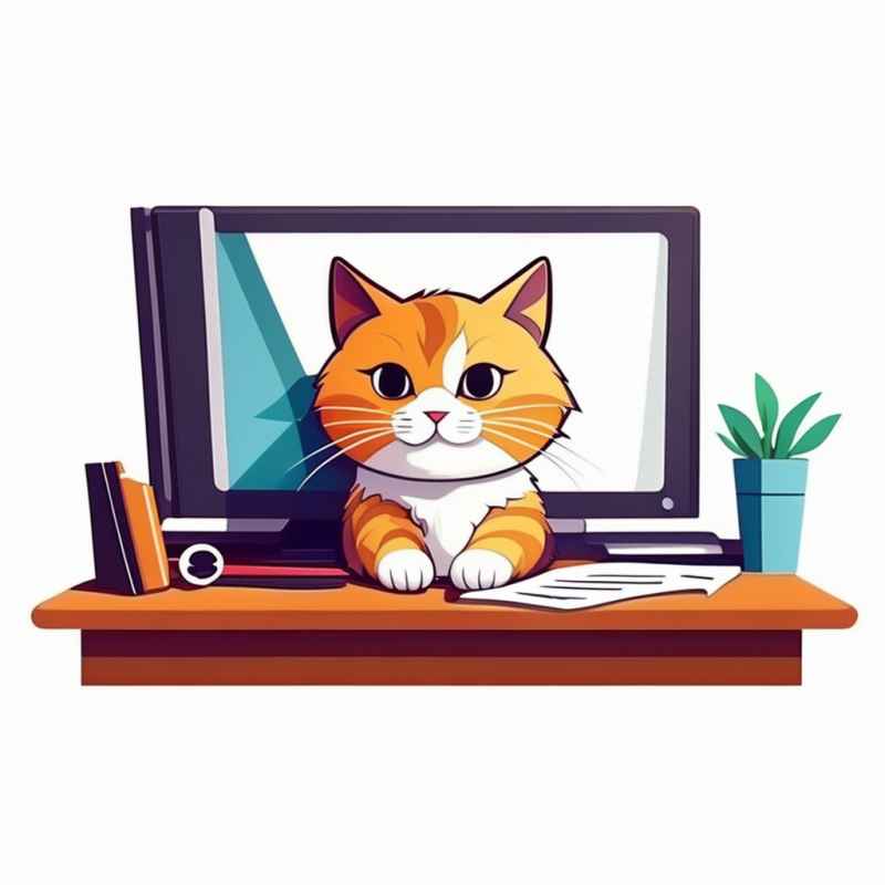办公室勤劳的猫咪 11