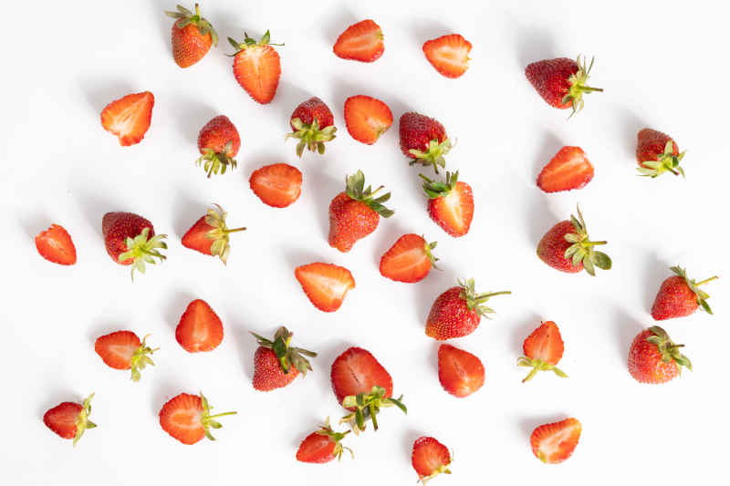 新鲜草莓水果实拍 87