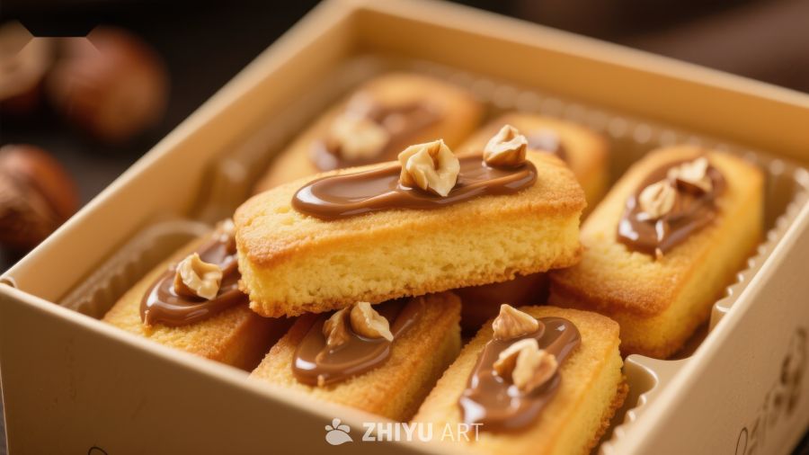 榛果巧克力蛋糕块