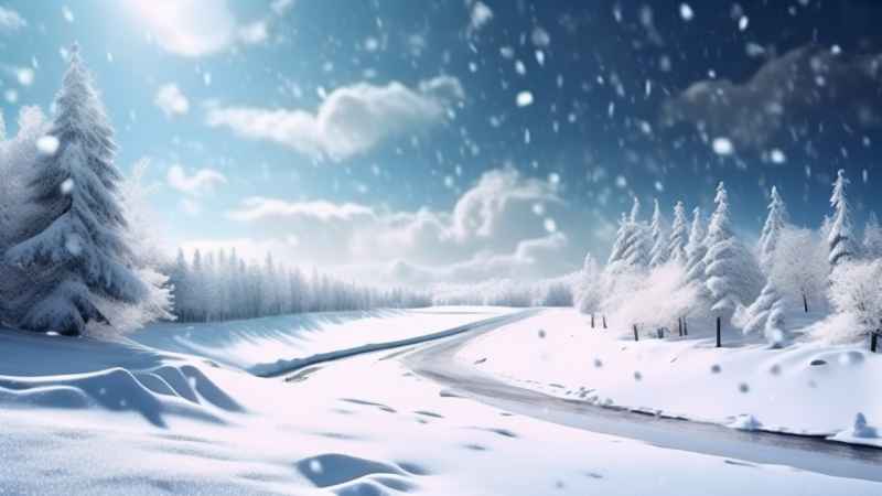 美丽冬季雪景 82