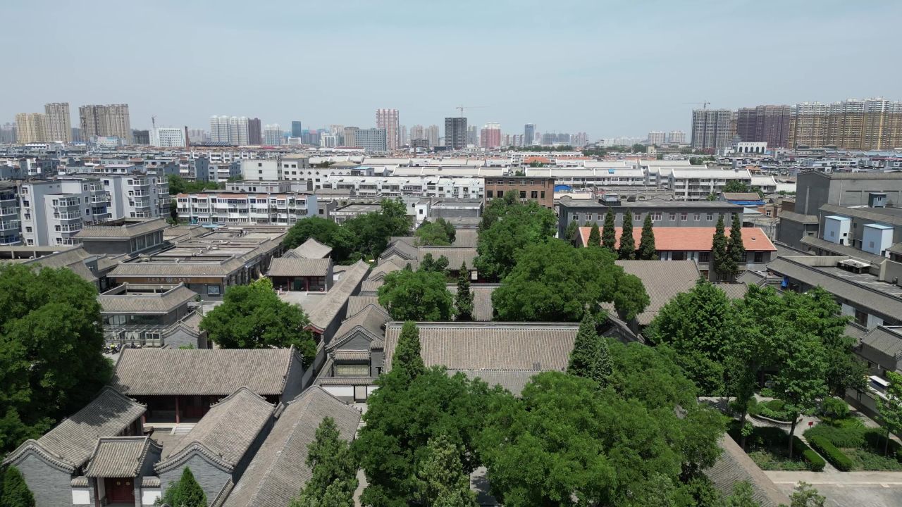 航拍河北保定总督府