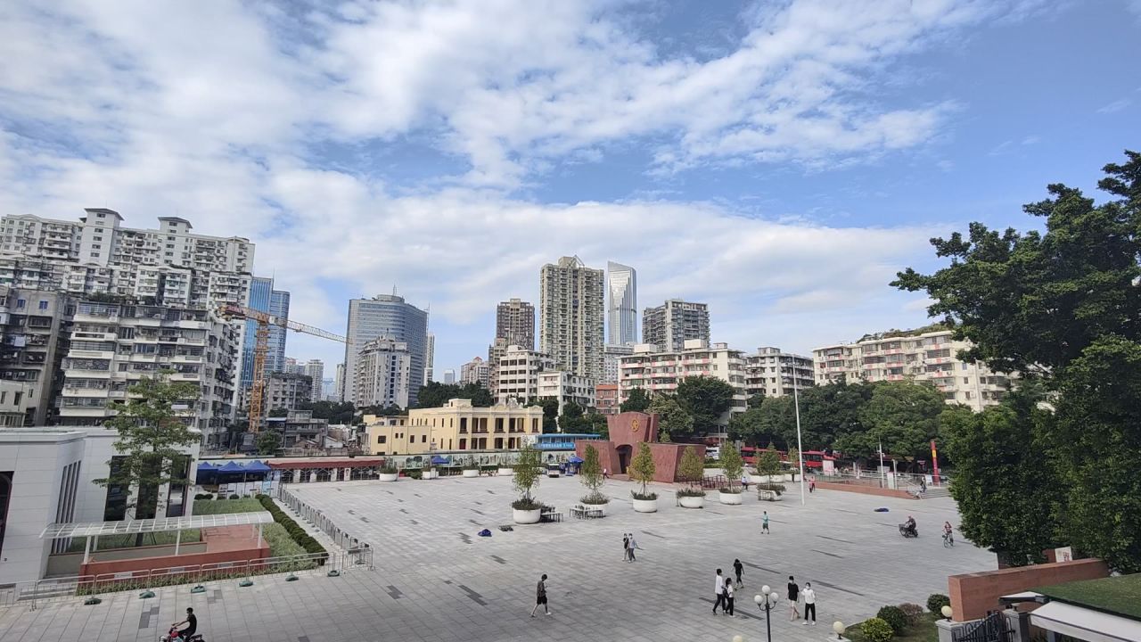广州团一大广场延时摄影