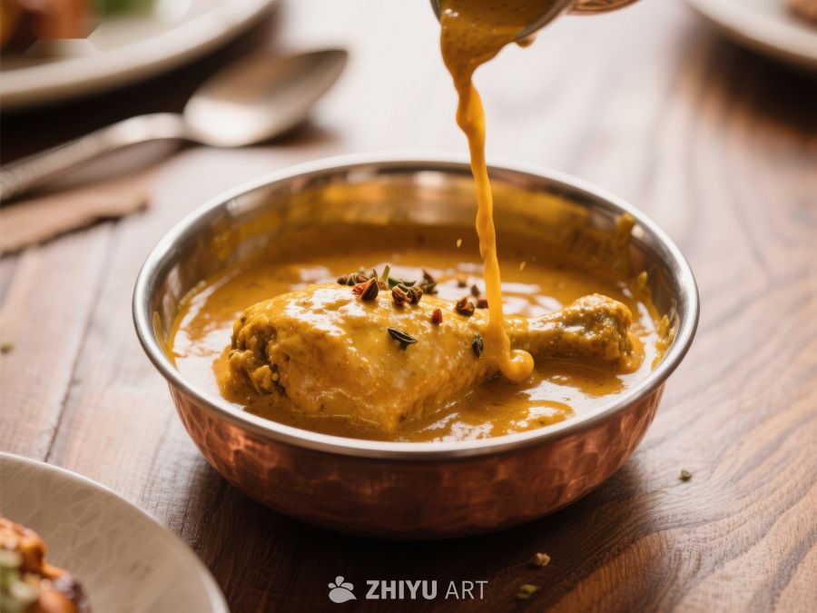 浓郁咖喱鸡腿，香料汤汁倾泻 421