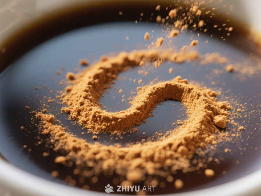 咖啡杯中的粉末艺术 541