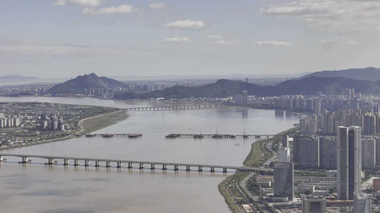 温州晴天城市航拍 24
