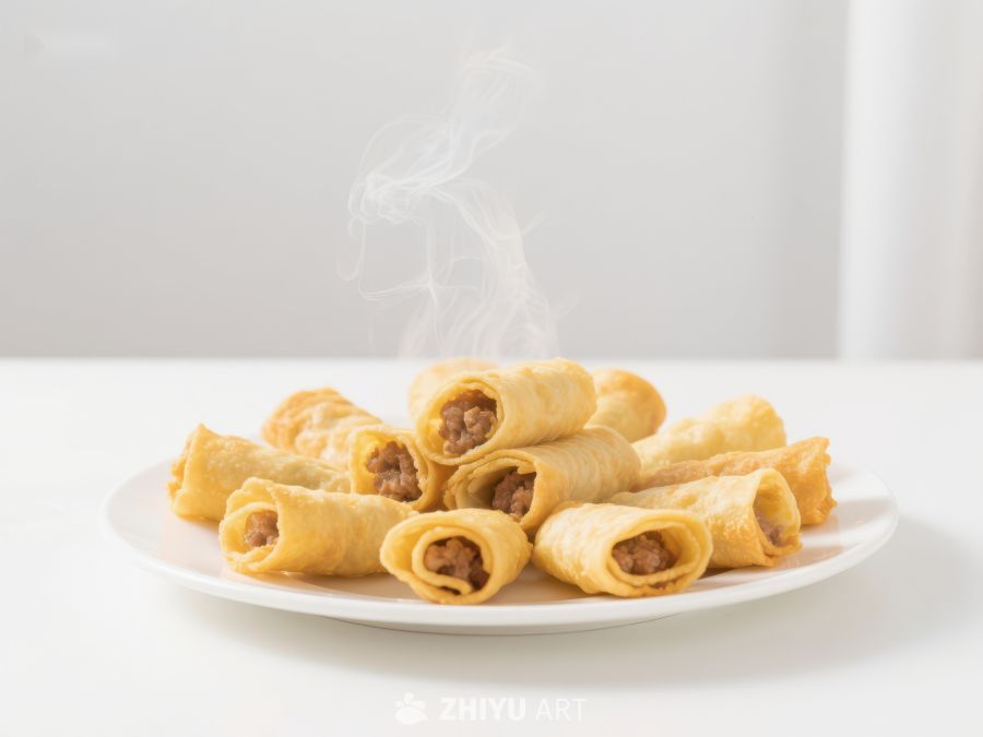 热腾腾的卷饼美食 822
