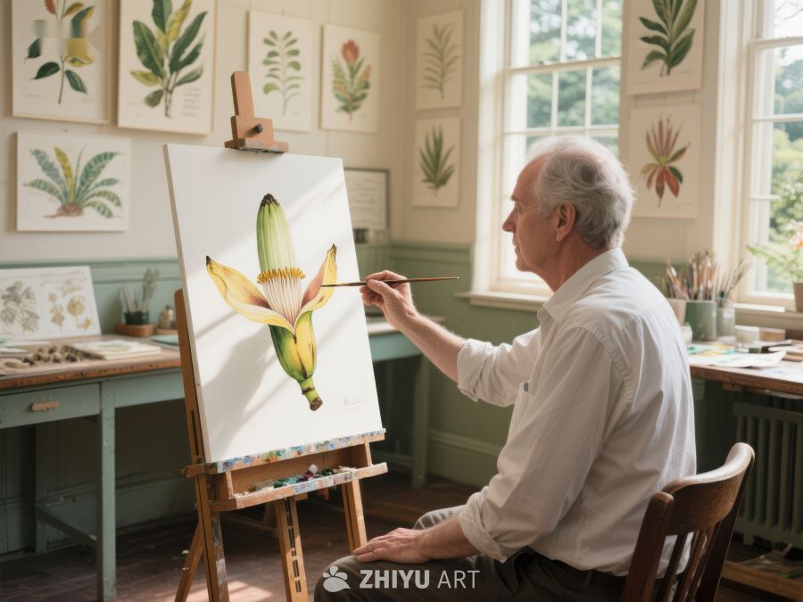 画家专注绘制植物插画 186
