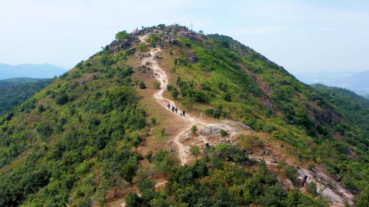 中山市五桂山白骨顶航拍 四