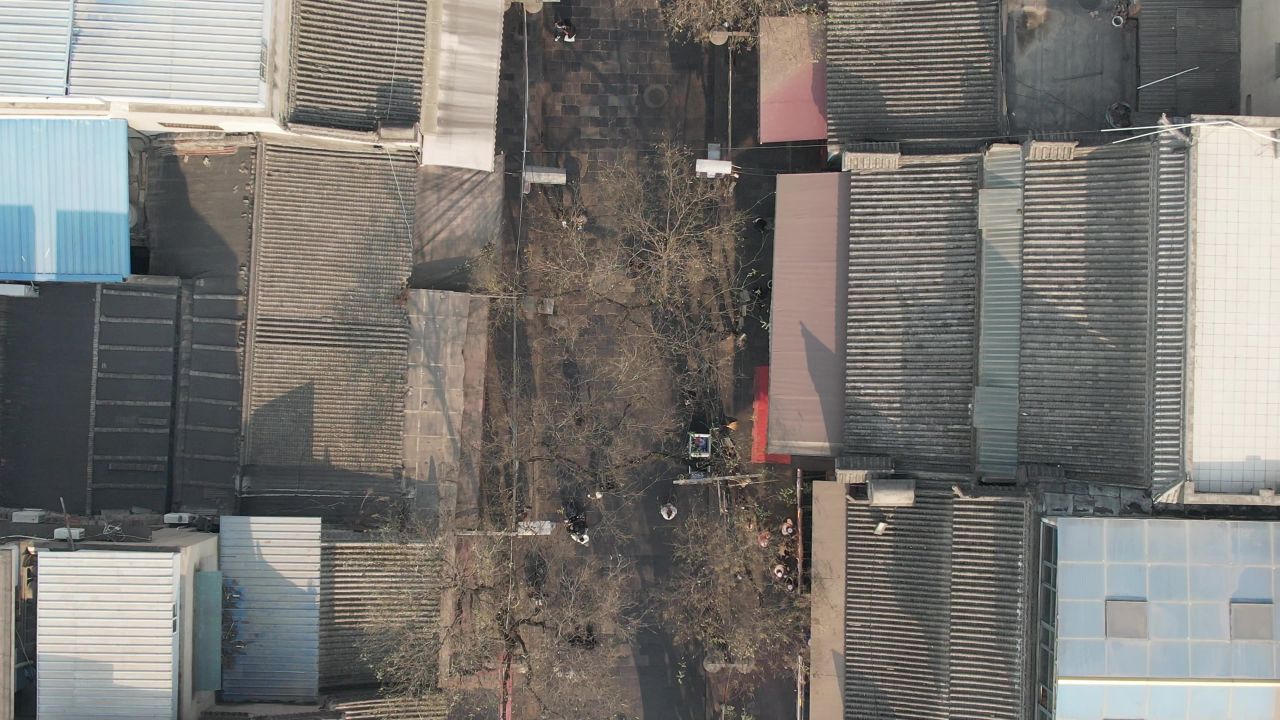 西安回民街航拍