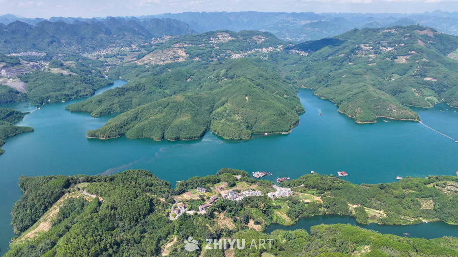 航拍贵州兴义万峰湖 南盘江畔山水 5