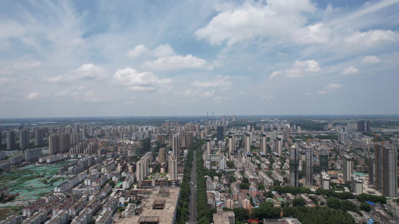 江苏宿迁城市风光旅游景区航拍