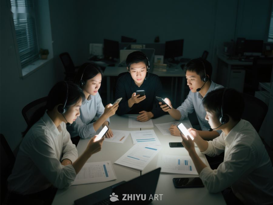 团队协作夜班工作 361
