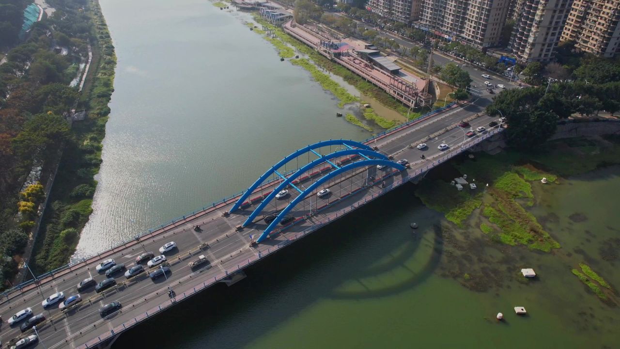 航拍福清玉融大桥景观
