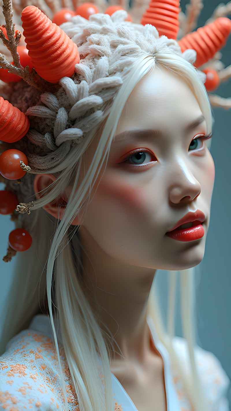 森林系列五颜六色古风艺术美女 27