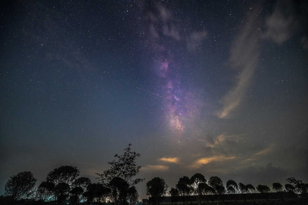 天蝎座银河夜景