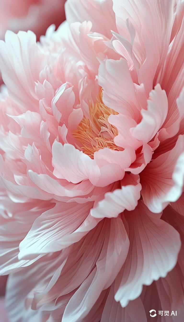 一朵粉色艺术花，花瓣如云朵般柔软 4