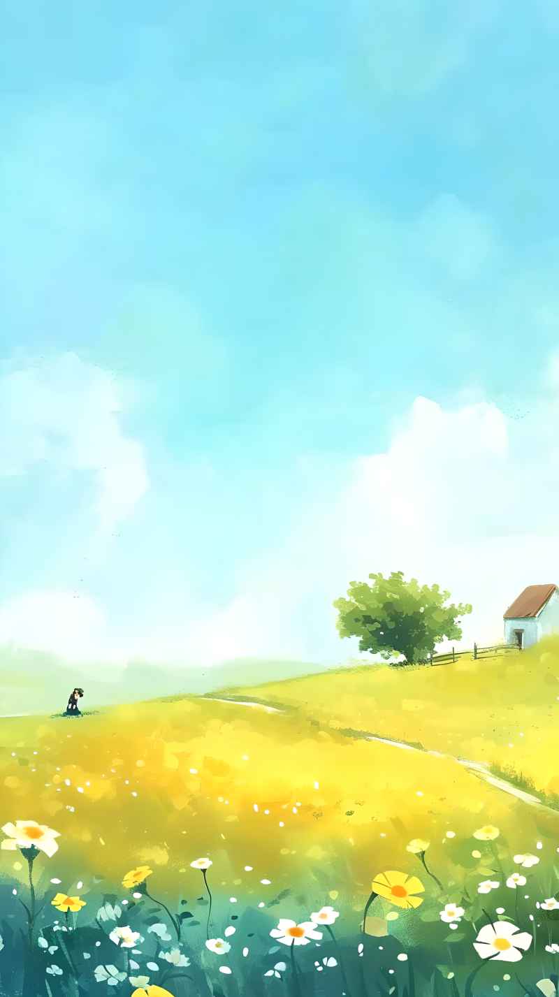 阳光的印象派丰富多彩水彩画 2