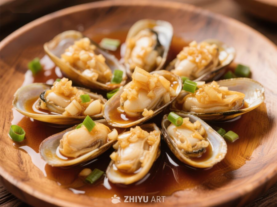 蒜蓉蒸蛤蜊，美味海鲜佳肴 929