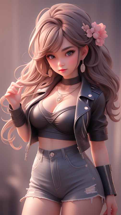穿牛仔的女孩