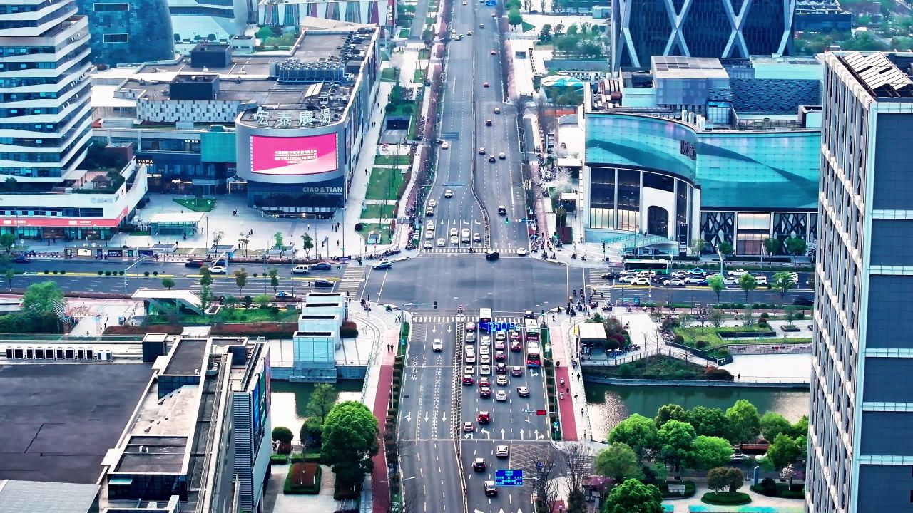 宁波城市建筑风光航拍 1