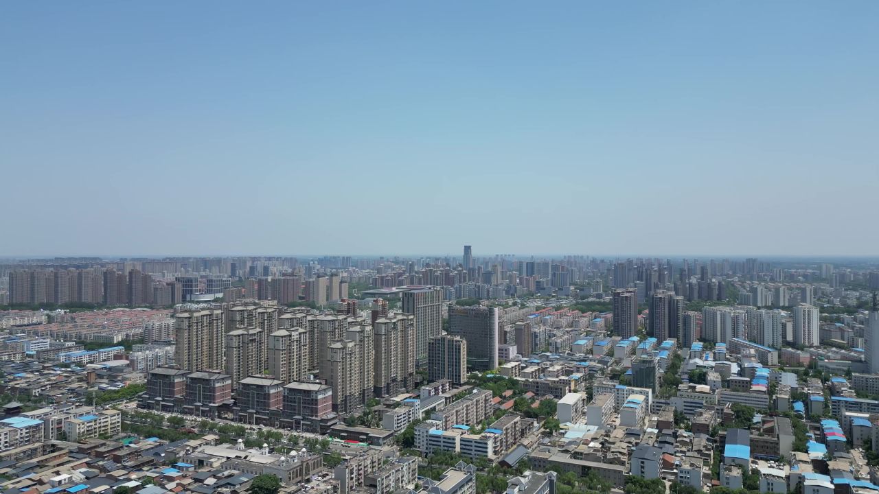 航拍许昌建设许昌大景