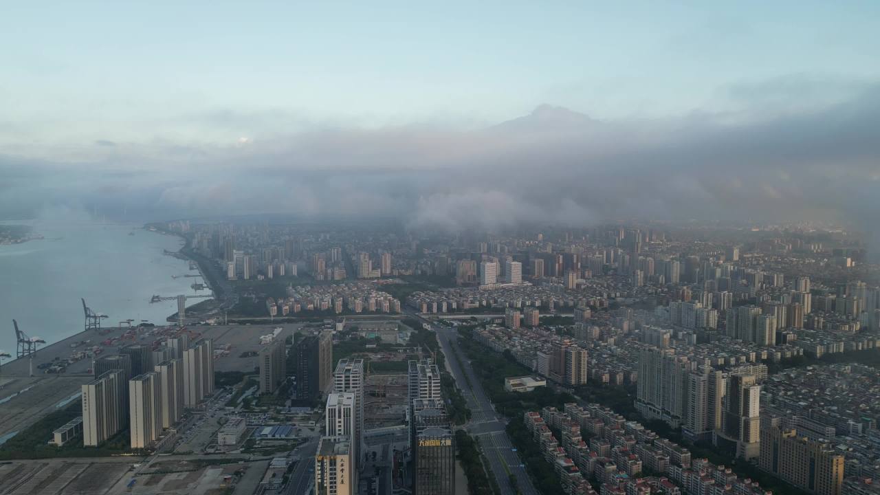 广东汕头建设汕头云海航拍