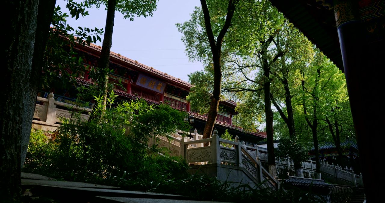 湖南长沙松柏寺古典建筑之美实拍视频