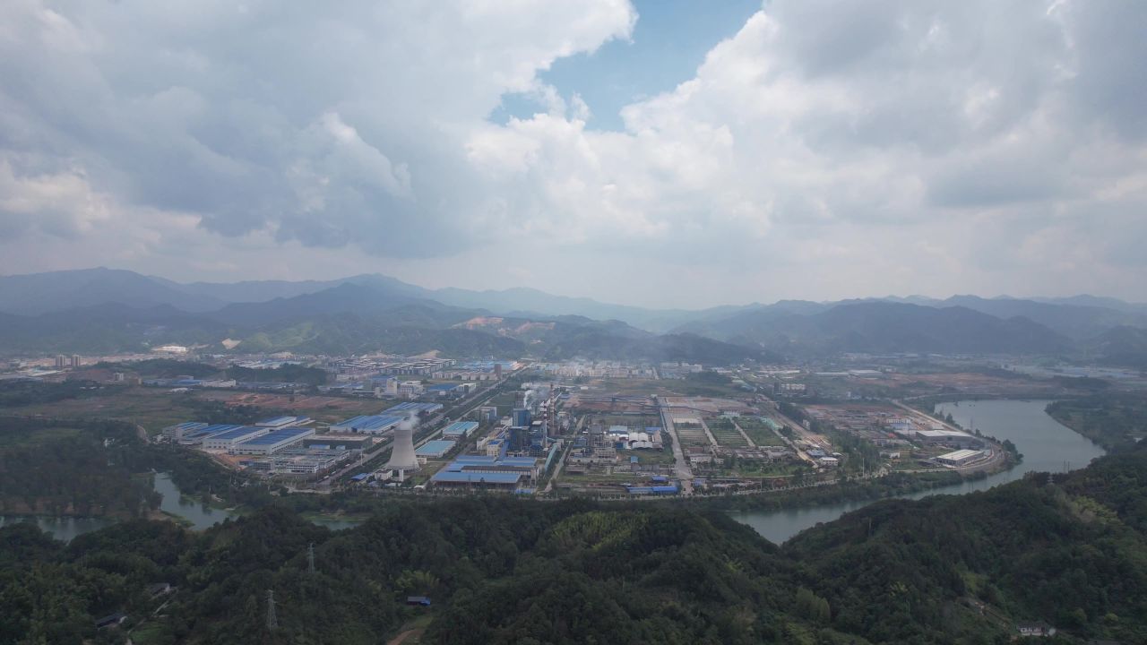  城市工业园工厂生产加工怀化高新区航拍