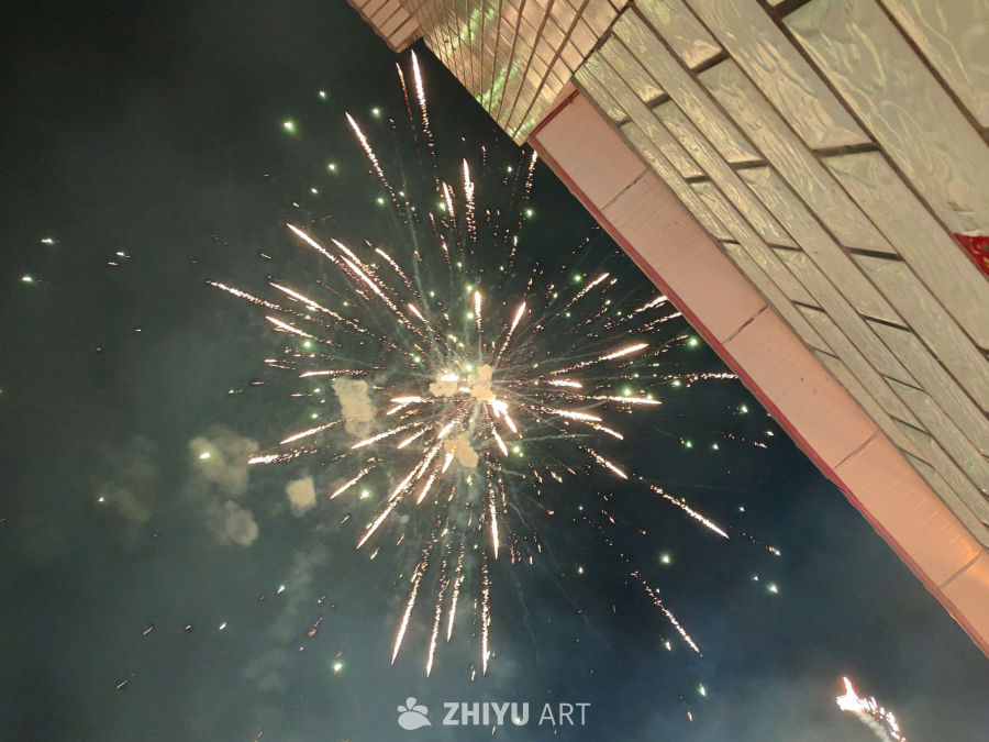 夜空中的璀璨烟花