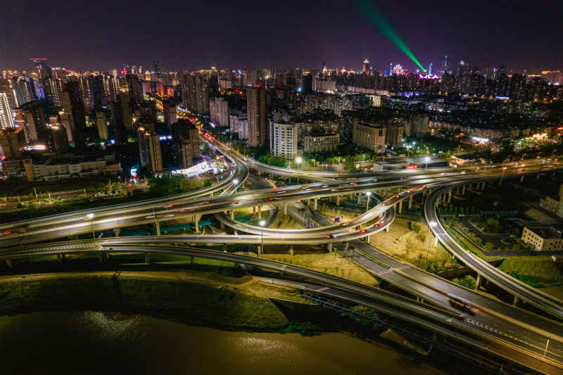 江西 南昌 黄家湖立交 夜景