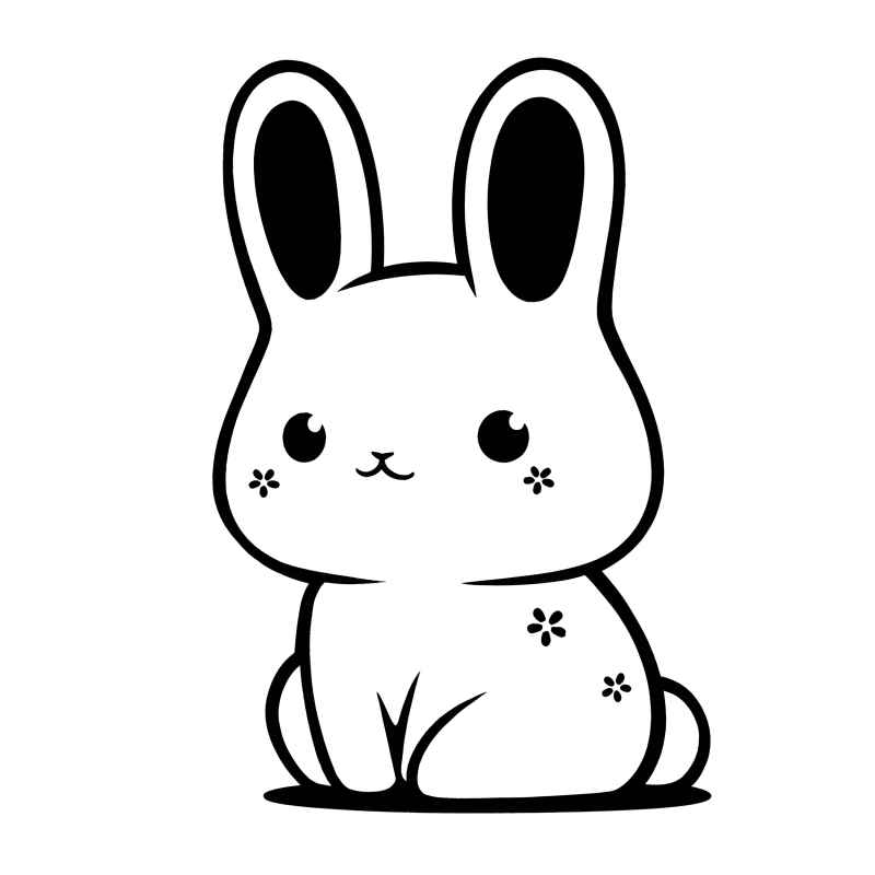 兔子贴纸素材 47
