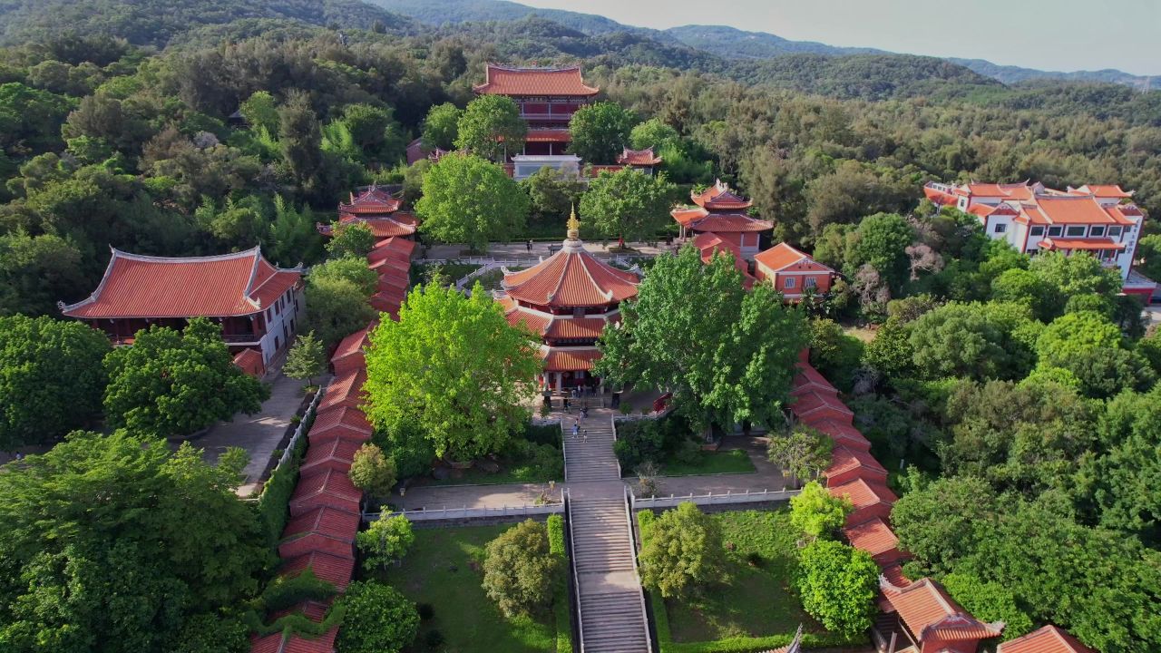 航拍泉州南少林寺