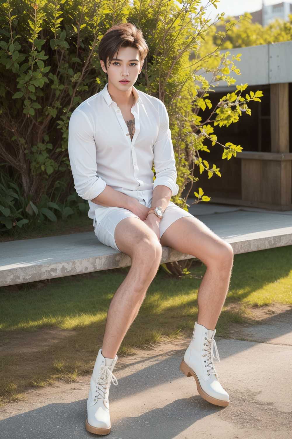 帅气男模