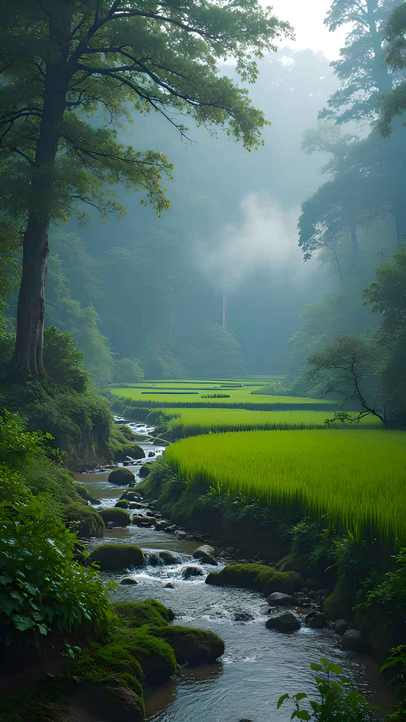 未来风格大自然森林超自然风景画质 26