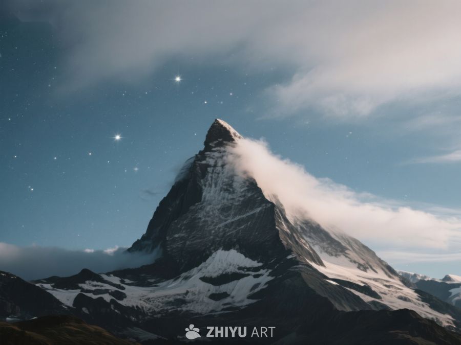 夜幕下的雪山之巅 517