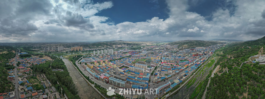 山西静乐县全景图