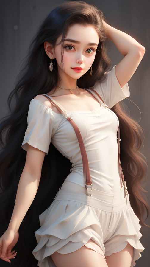 吊带高级美女