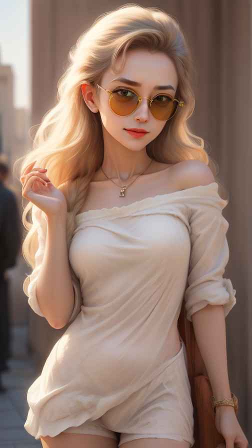 吊带美女
