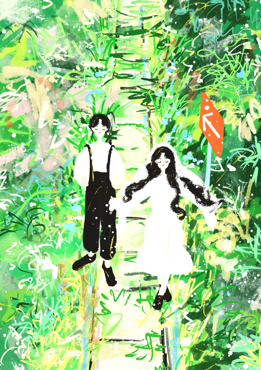 原创治愈插画作品素材四季节气节日自然 59