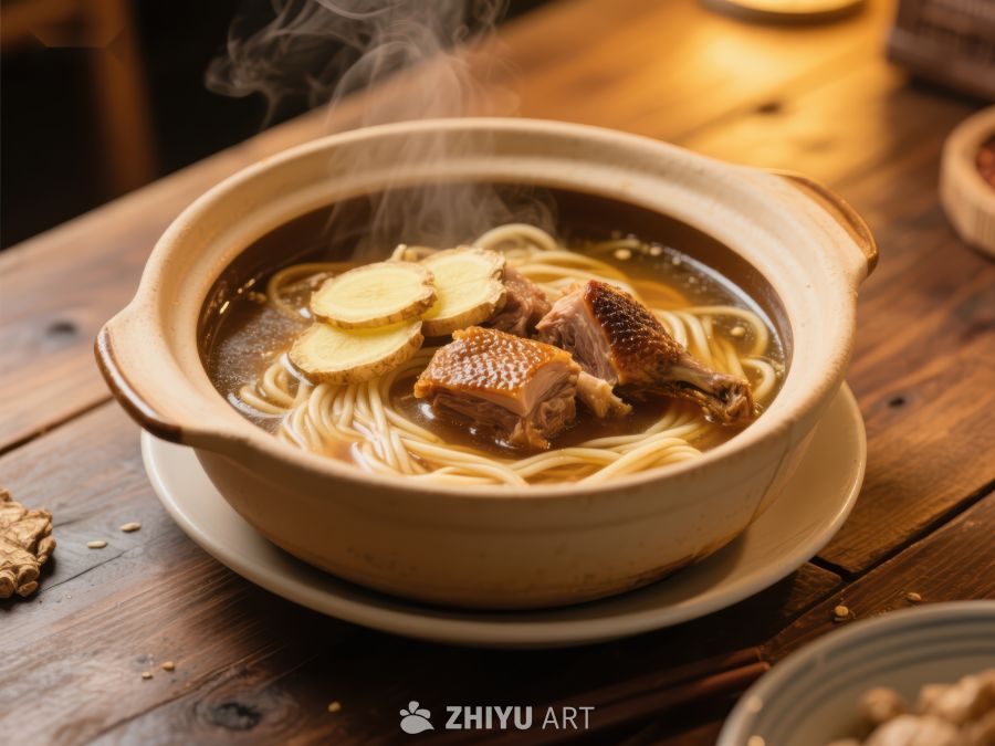 热气腾腾的砂锅面食 605