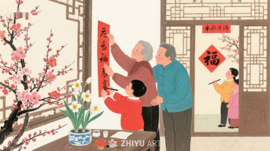 家庭共写春联，喜迎新春佳节 51