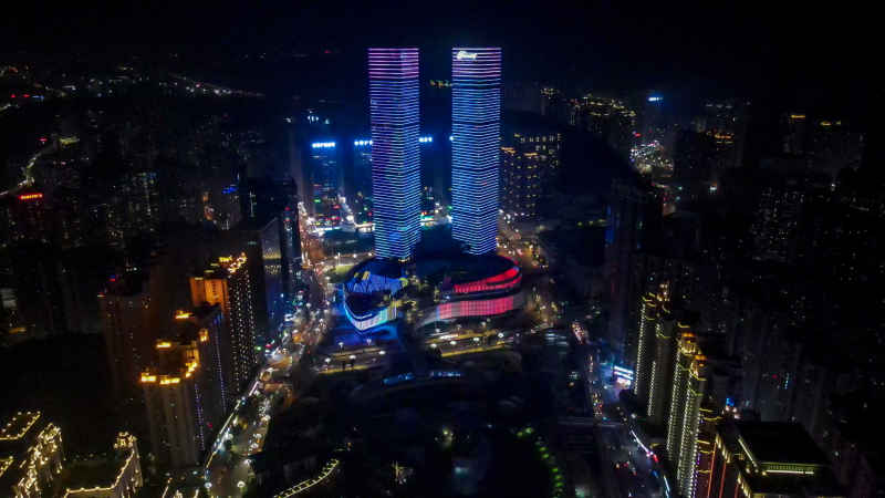 贵州贵阳城市建设航拍摄影图