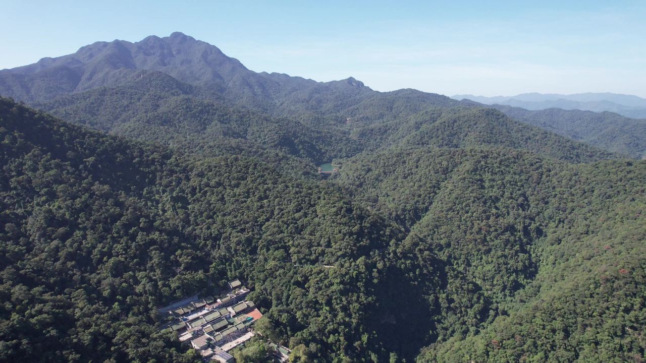 广东肇庆城市风光旅游景区航拍 