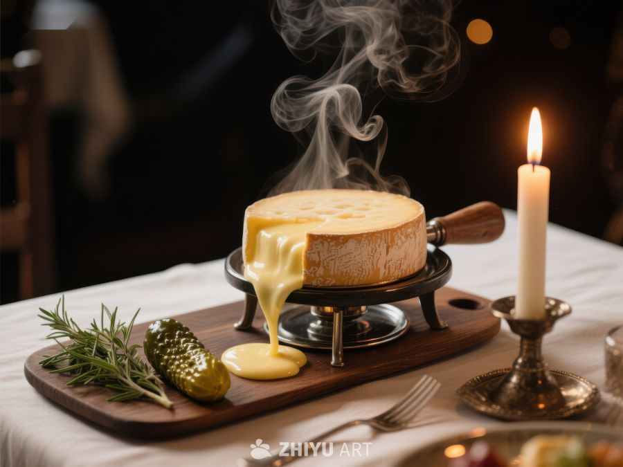 热融奶酪配香草与酸黄瓜 503