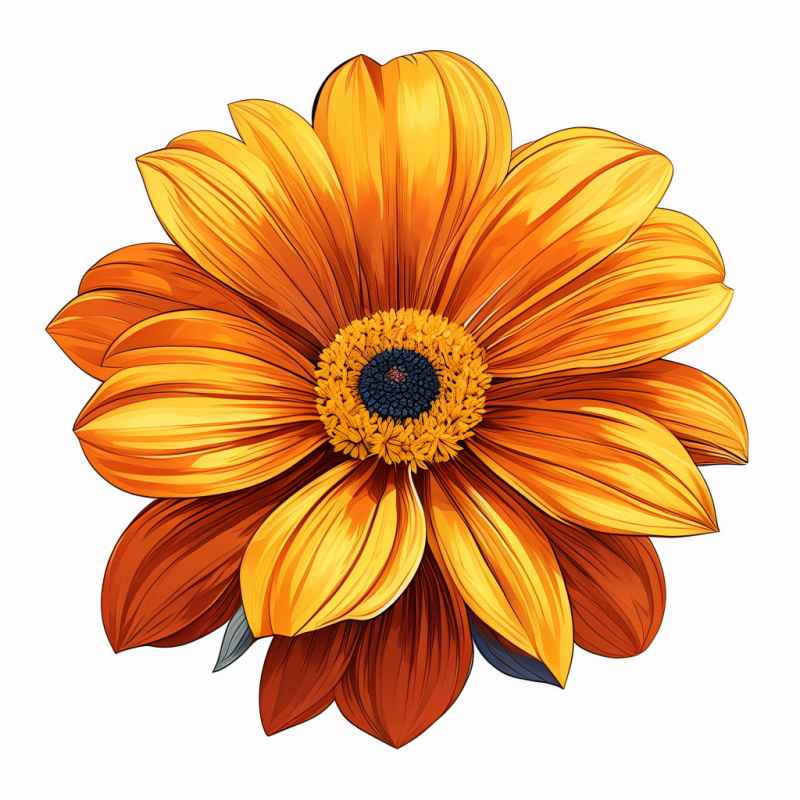 春季金盏菊扁平插画 16