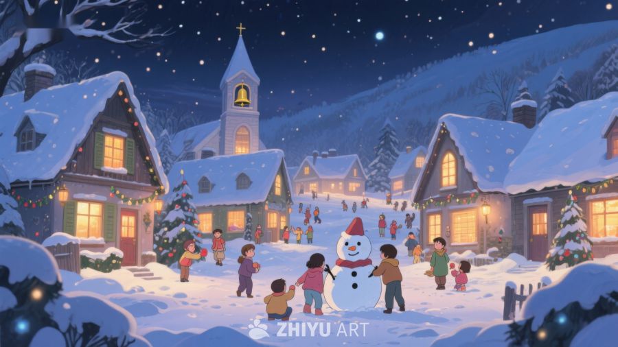 冬夜雪村，欢聚圣诞 79