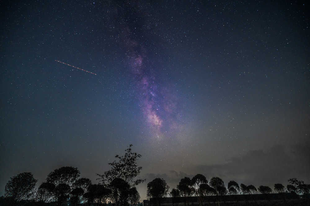 天蝎座银河夜景